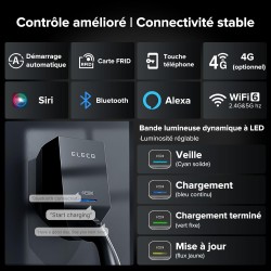 Elecq 7.4kw 4G Home Wallbox Monophasé